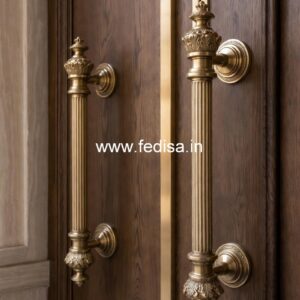 Classic Brass Door Handles for Wooden Doors BDR-4743