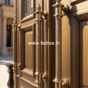 Minimalist Brass Entry Door Handles BDR-4875