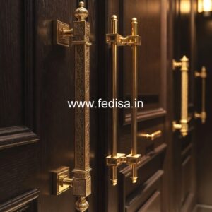 Classic Brass Entry Door Handles BDR-4924
