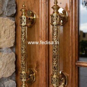 Antique Brass Entry Door Handles BDR-4938